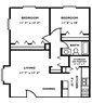Two Bedroom One Bath